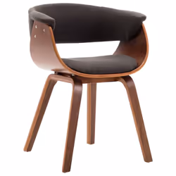 vidaXL Sedie da Pranzo 2 pz Legno Curvato e Tessuto Grigio - Vista aggiuntiva 3