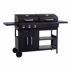 VidaXL 47388, 8400 W, Barbecue, Carbone + gas naturale, Esterno, 3 Fornello(i), 8400 W