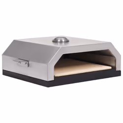 vidaXL Forno Pizza con Piastra Ceramica per Barbecue a Gas e Carbone - Vista aggiuntiva 2
