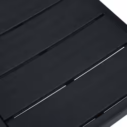 VidaXL 47885 sedia da esterno Terrazzo Polietilene ad alta intensità, Acciaio Nero - Vista aggiuntiva 8