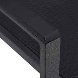 VidaXL 47889 sedia da esterno Terrazzo Plastica, Acciaio Nero - Vista aggiuntiva 7