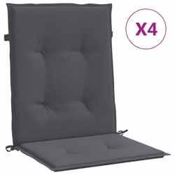 vidaXL Cuscini per Sedia 4 pz Antracite Tessuto Oxford - Vista aggiuntiva 2