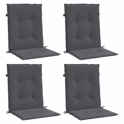 vidaXL Cuscini per Sedia 4 pz Antracite Tessuto Oxford - Vista aggiuntiva 3