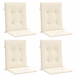 vidaXL Cuscini per Sedia 4 pz Crema 100x50x3 cm in Tessuto Oxford - Vista aggiuntiva 3