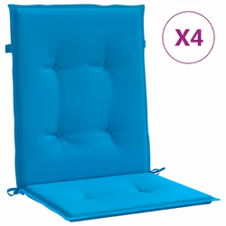 vidaXL Cuscini per Sedia 4 pz Blu 100x50x3 cm in Tessuto Oxford - Vista aggiuntiva 2