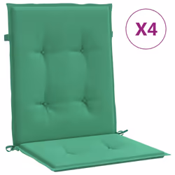 vidaXL Cuscini per Sedia 4 pz Verdi 100x50x3 cm in Tessuto Oxford - Vista aggiuntiva 2