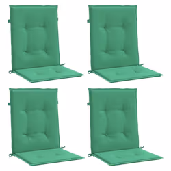vidaXL Cuscini per Sedia 4 pz Verdi 100x50x3 cm in Tessuto Oxford - Vista aggiuntiva 3