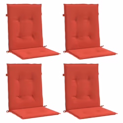 vidaXL Cuscini per Sedia da Giardino 4 pz Rossi 100x50x7 cm in Tessuto - Vista aggiuntiva 3