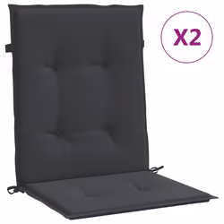 vidaXL Cuscini per Sedia 2 pz Neri 100x50x3 cm in Tessuto Oxford - Vista aggiuntiva 2