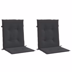 vidaXL Cuscini per Sedia 2 pz Neri 100x50x3 cm in Tessuto Oxford - Vista aggiuntiva 3