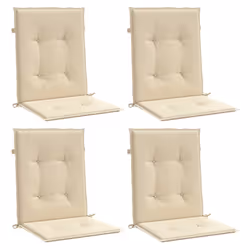 vidaXL Cuscini per Sedia 4 pz Beige 100x50x3 cm in Tessuto Oxford - Vista aggiuntiva 3