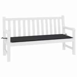 vidaXL Cuscino per Panca Nero 200x50x4 cm in Tessuto Oxford - Vista aggiuntiva 3