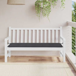 Cuscino per Panca, Comodo Cuscino per sgabello Nero 150x50x3 cm in Tessuto Oxford Vidaxl 7942