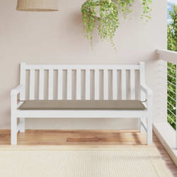 vidaXL Cuscino per Panca Tortora 150x50x4 cm in Tessuto Oxford