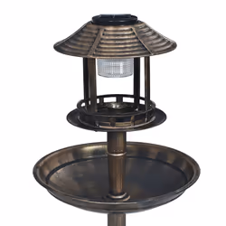 Bagnetto per Uccelli Decorativa con Luci LED Solari in Plasticacod mxl 73183 - Vista aggiuntiva 3