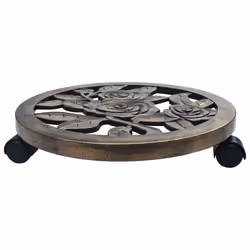 Carrelli Portavasi 6 pz Bronzo 38 cm in Plasticacod mxl 103579 - Vista aggiuntiva 2