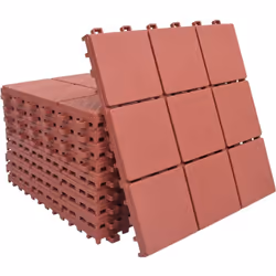 Questo set di piastrelle decking, composto da 10 pezzi, copre una superficie totale di 0,93 metri quadrati, e sarà perfetto p ...