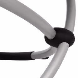VidaXL 47774 sedia da esterno Salone Seduta imbottita Tessuto, Acciaio galvanizzato Nero, Crema - Vista aggiuntiva 5