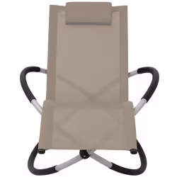 VidaXL 47775 sedia da esterno Salone Seduta imbottita Tessuto, Acciaio galvanizzato Nero, Marrone, Grigio talpa - Vista aggiuntiva 2