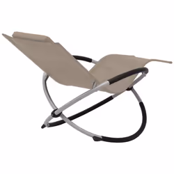 VidaXL 47775 sedia da esterno Salone Seduta imbottita Tessuto, Acciaio galvanizzato Nero, Marrone, Grigio talpa - Vista aggiuntiva 4