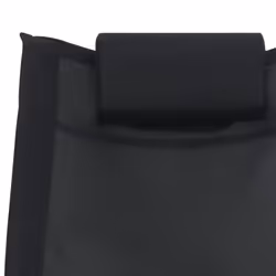 VidaXL 47788 sedia da esterno Salone Seduta imbottita Acciaio, Tessile Nero, Grigio - Vista aggiuntiva 4