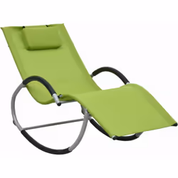 VidaXL 47791, Salone, Seduta imbottita, Acciaio, Tessile, Verde, Grigio, 150 kg, 650 mm