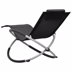 VidaXL 47793 sedia da esterno Salone Seduta imbottita Acciaio Nero, Grigio - Vista aggiuntiva 4