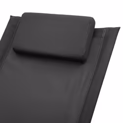 VidaXL 47793 sedia da esterno Salone Seduta imbottita Acciaio Nero, Grigio - Vista aggiuntiva 5