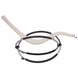 VidaXL 47794 sedia da esterno Salone Seduta imbottita Acciaio Crema, Grigio - Vista aggiuntiva 3