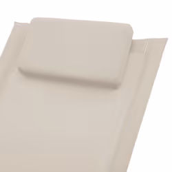 VidaXL 47794 sedia da esterno Salone Seduta imbottita Acciaio Crema, Grigio - Vista aggiuntiva 5