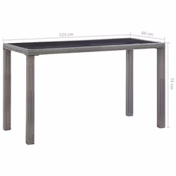 VidaXL 46448 tavolo da esterno Antracite - Vista aggiuntiva 5