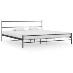 Letto in Metallo Nero con Rete Resistente Stile Moderno varie dimensioni dimensioni : 180x200 cm