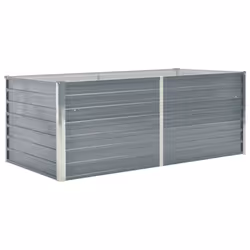 vidaXL Letto di Coltura Rialzato 160x80x45cm in Acciaio Zincato Grigio - Vista aggiuntiva 2