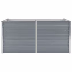 vidaXL Letto di Coltura Rialzato 160x80x45cm in Acciaio Zincato Grigio - Vista aggiuntiva 3