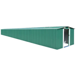 Vidaxl - Capanno da Giardino Verde 257x990x181cm in Acciaio Zincato