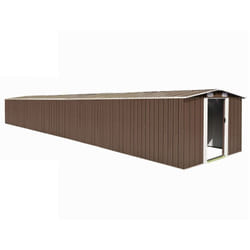 Capanno da Giardino Marrone 257x990x181 cm in Acciaio Zincato Vidaxl