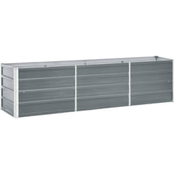 Vidaxl - Letto Rialzato in Acciaio Zincato 240x40x45 cm Grigio 85404