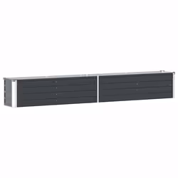 vidaXL Letto Rialzato in Acciaio Zincato 320x40x45 cm Antracite - Vista aggiuntiva 2