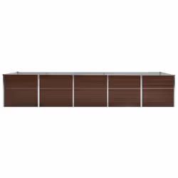 Letto Rialzato in Acciaio Zincato 400x80x77 cm Marronecod mxl 97327 - Vista aggiuntiva 3