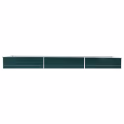 vidaXL Letto Rialzato da Giardino in Acciaio Zincato 480x80x45cm Verde - Vista aggiuntiva 3