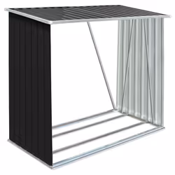 vidaXL Capannone da Giardino in Acciaio Zincato 163x83x154cm Antracite - Vista aggiuntiva 2