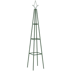 Vidaxl - Supporti da Giardino per Piante 2 pz Neri 35x35x195 cm in Ferro