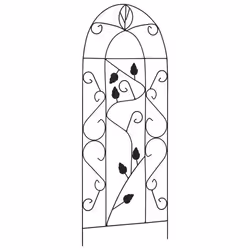 Supporti da Giardino per Piante 3 pz Neri 40x100 cm in Ferro cod mxl 130944 - Vista aggiuntiva 2