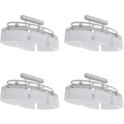 Vidaxl - Lampade da Soffitto Ellissoidali 4 pz Paralume in Vetro E14
