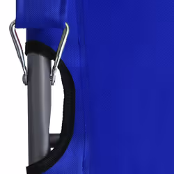 VidaXL 47902 sedia da esterno Terrazzo Tessuto, Oxford, Acciaio Blu - Vista aggiuntiva 6