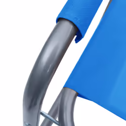 VidaXL 47917 sedia da esterno Terrazzo Poliestere, Acciaio Blu - Vista aggiuntiva 8