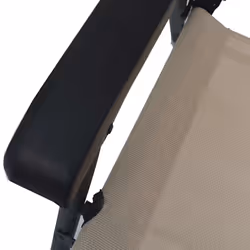 VidaXL 47924 sedia da esterno Terrazzo Acciaio, Tessile Crema - Vista aggiuntiva 8