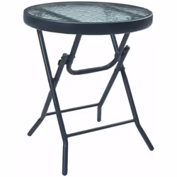 Questo tavolo da bistrò pieghevole ha un design elegante e sarà una favolosa aggiunta per il giardino, la terrazza o il patio ...