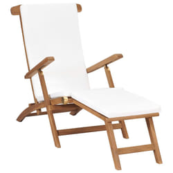 VidaXL 47408 sedia da esterno Terrazzo Seduta imbottita Teak