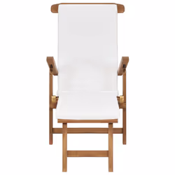 VidaXL 47408 sedia da esterno Terrazzo Seduta imbottita Teak - Vista aggiuntiva 4